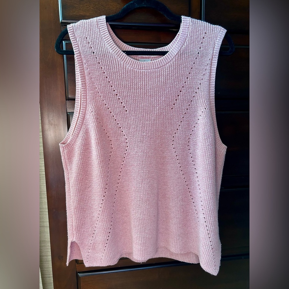 Joie Light Pink Knit Tank Top